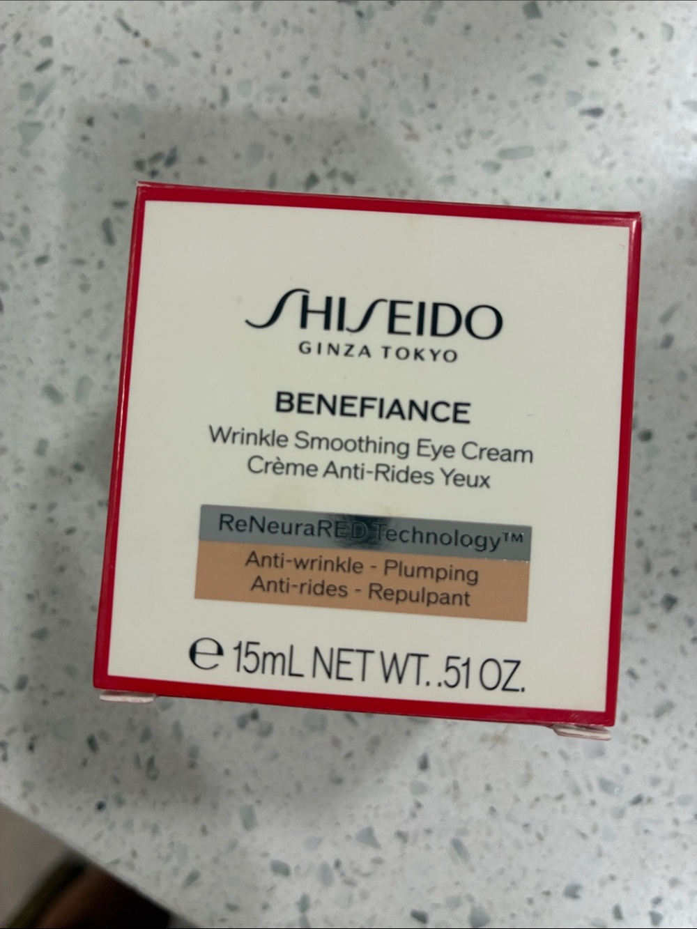 Shiseido Benefiance Eye Cream - White with Red Trim